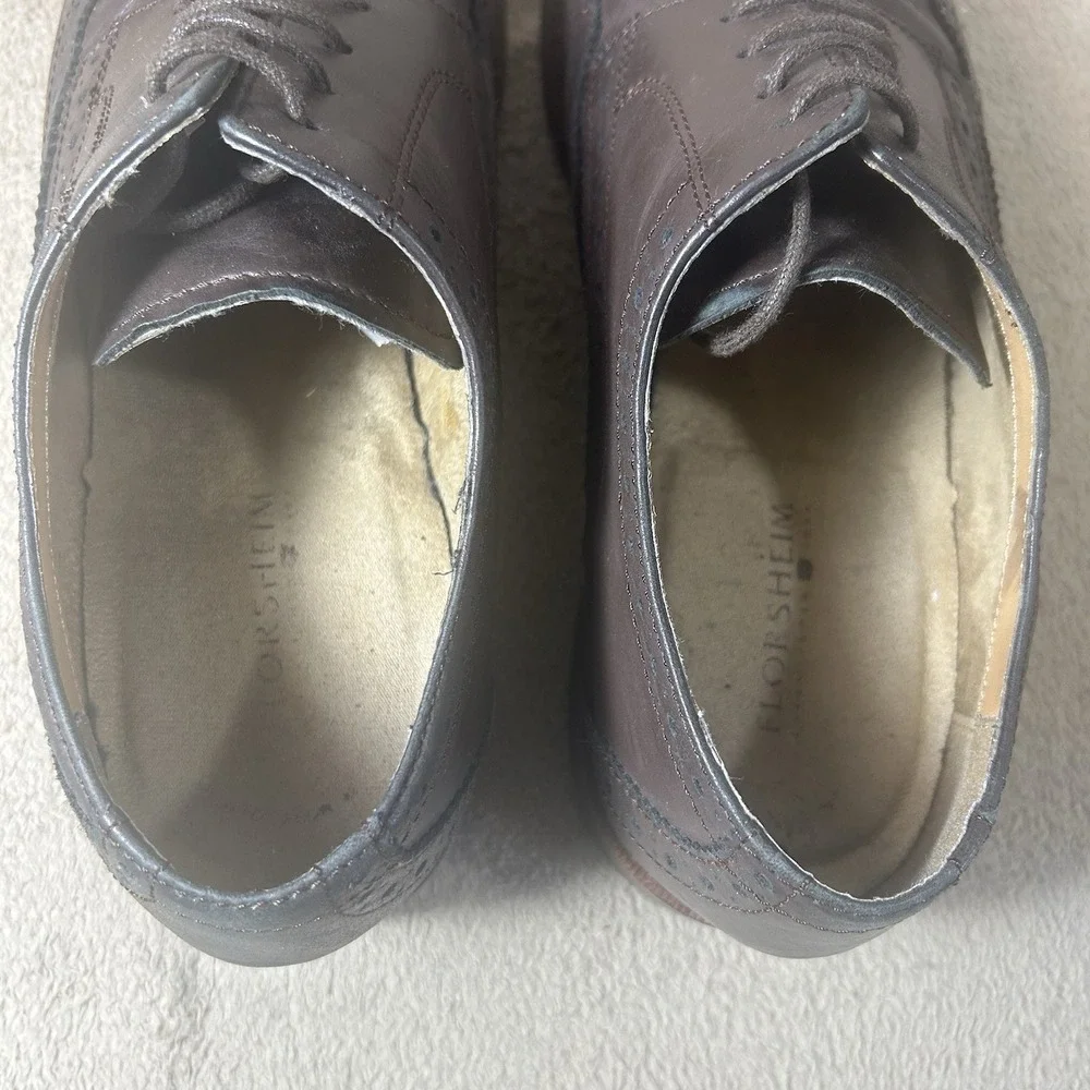 Florsheim Mens 8.5 D Brown Leather Wingtip Oxford Dress Shoes Brogue 11171
